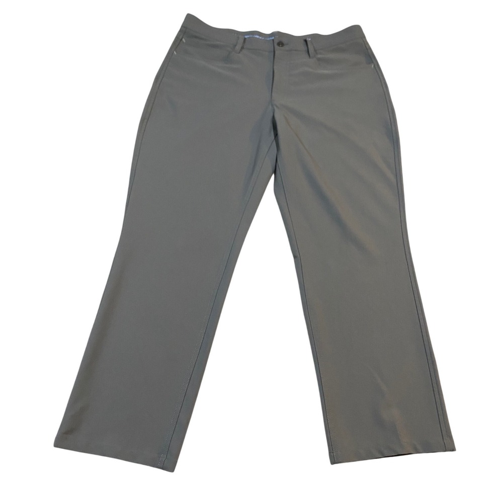 FootJoy Athletic Fit Golf Pants Mens 34x30 Gray Performance 5-Pocket FJ Stretch